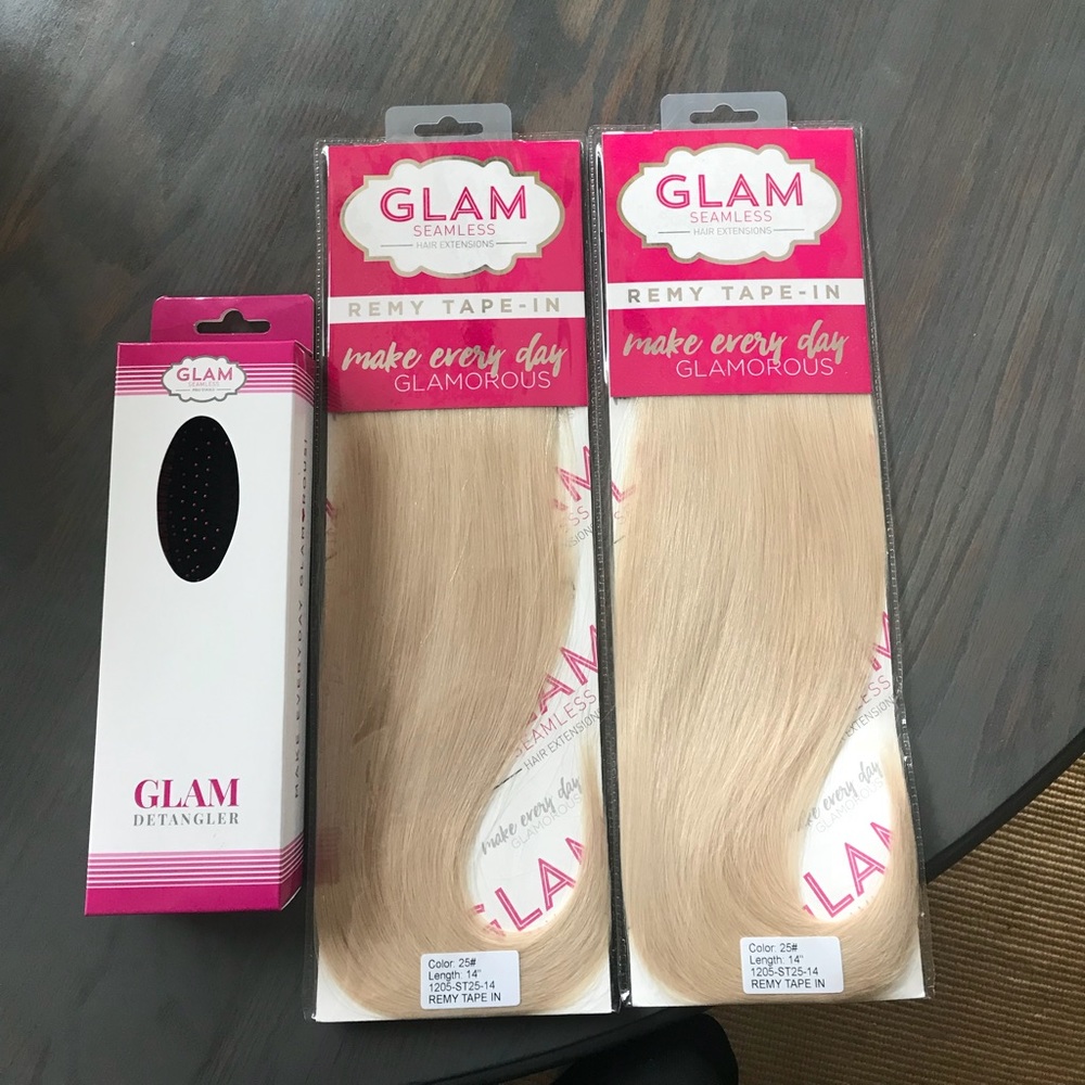 100% real human hair tape in extensions